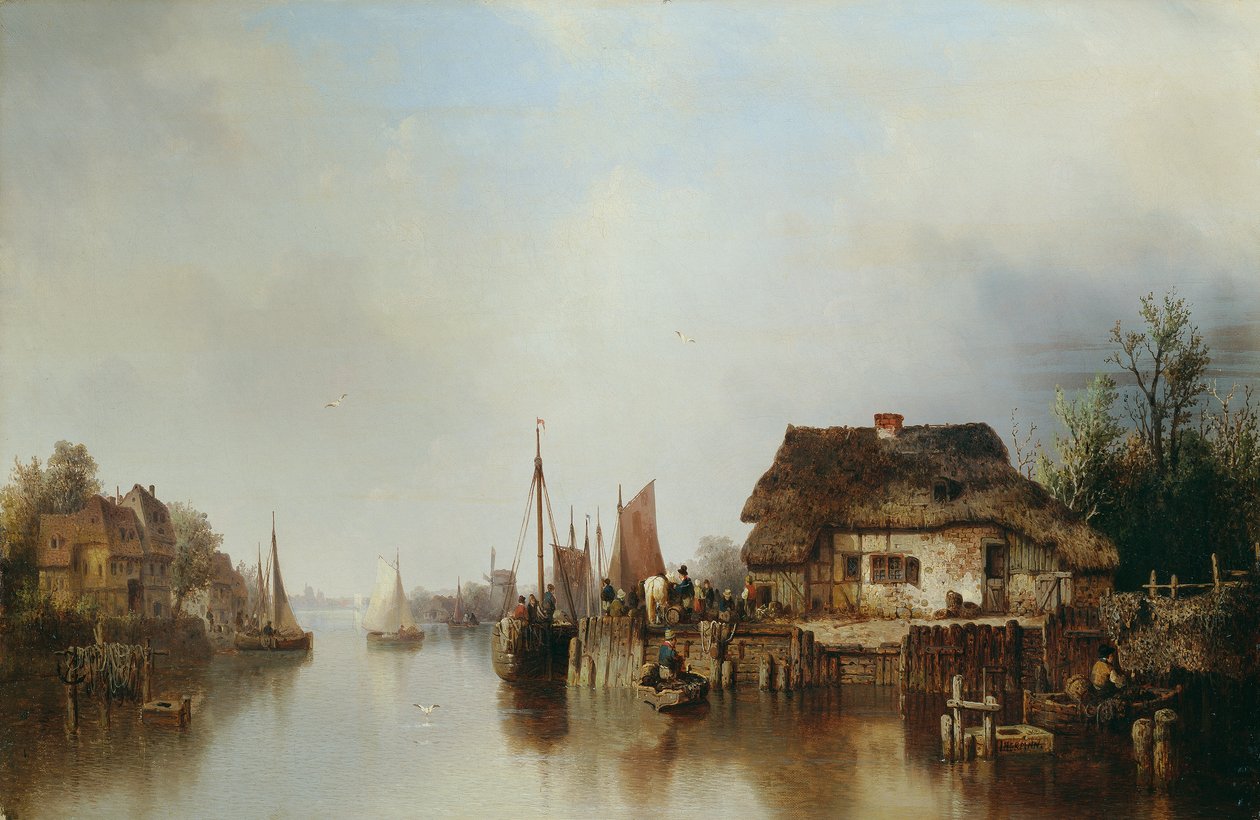 Scheldeufer by Ludwig Hermann
