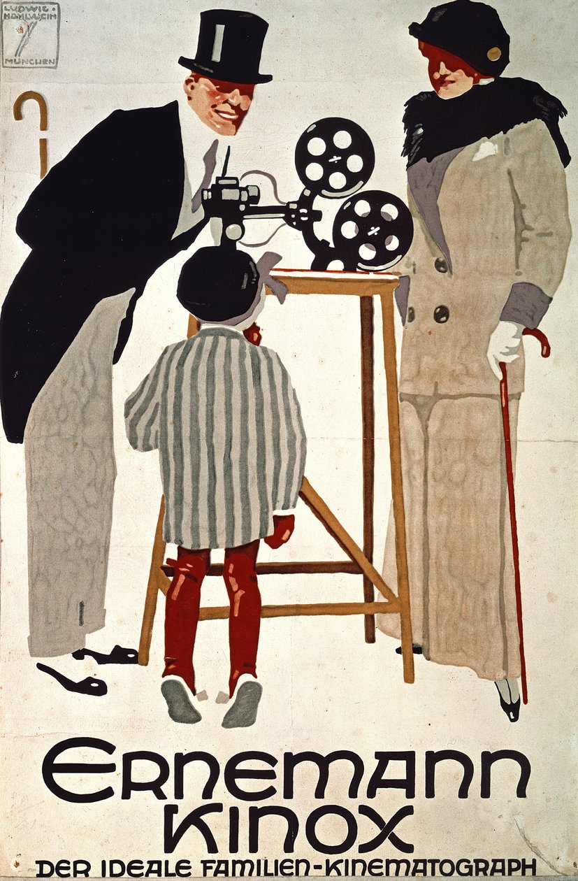 Ernemann Kinox, Der Ideale Familien Kinematograph (The Ideal Family Cine-camera), Almanya by Ludwig Hohlwein