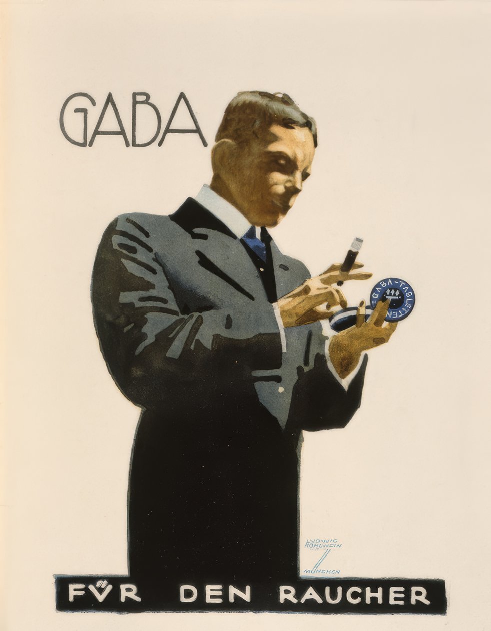 Gaba / Sigara içenler için by Ludwig Hohlwein