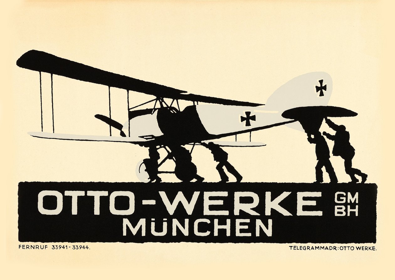Otto-Werke, Münih, c. 1915 by Ludwig Hohlwein