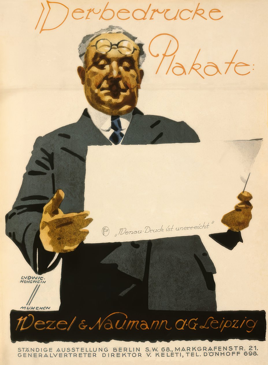 Reklam afişleri basar by Ludwig Hohlwein