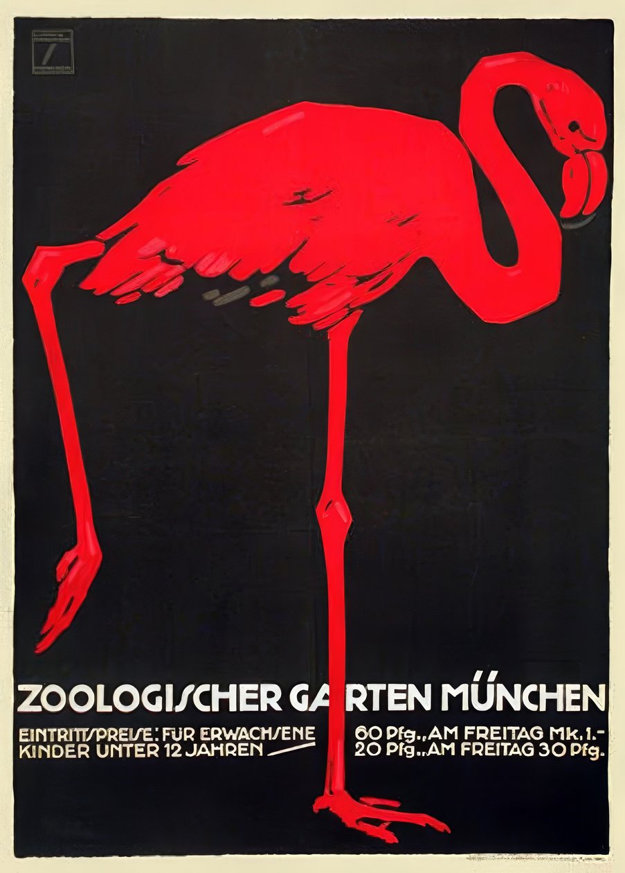 Zooloji Bahçesi, Münih by Ludwig Hohlwein