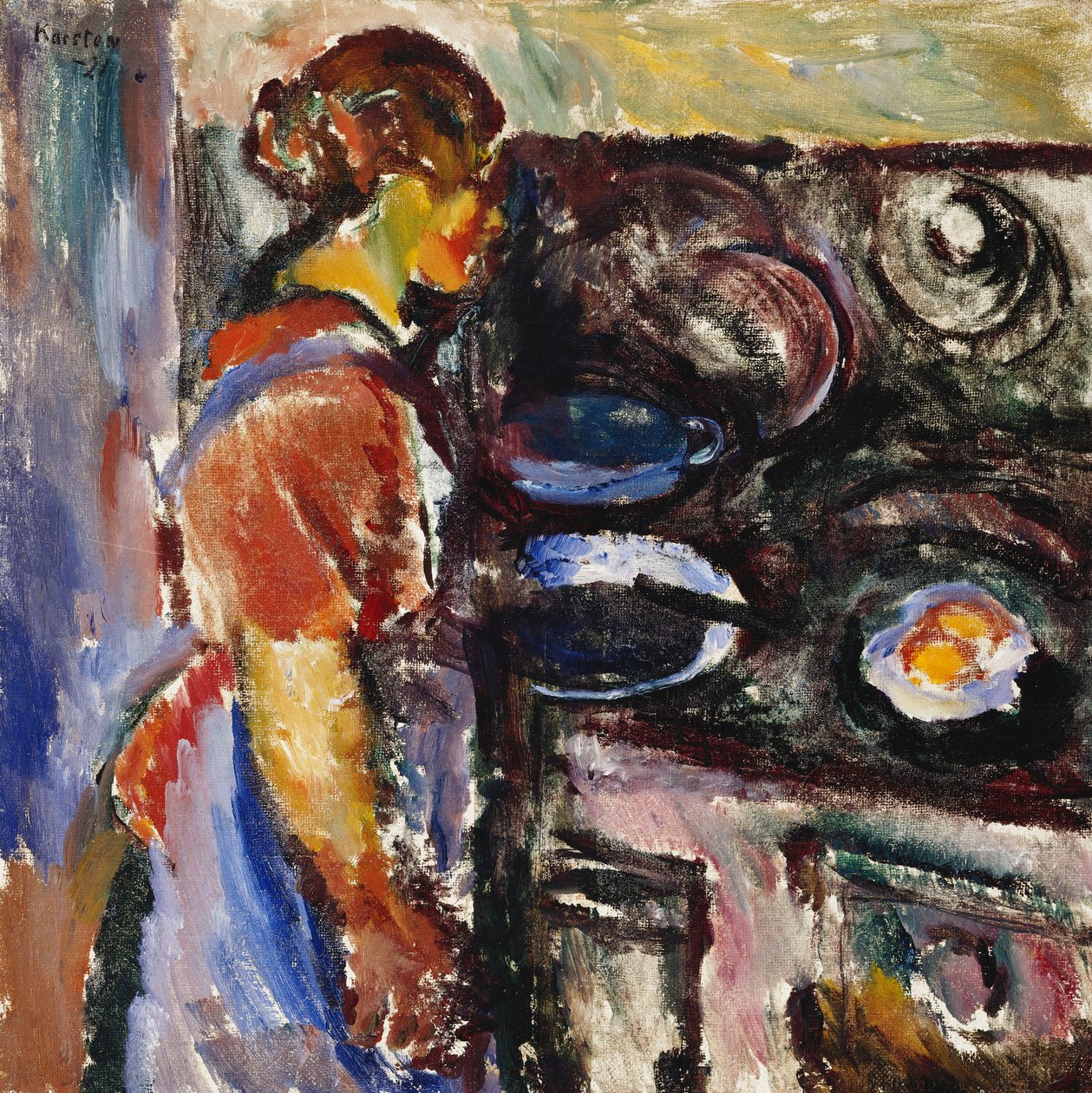 Mutfaktaki Kız; Pike I Kjokken, 1921 by Ludvik Peter Karsten