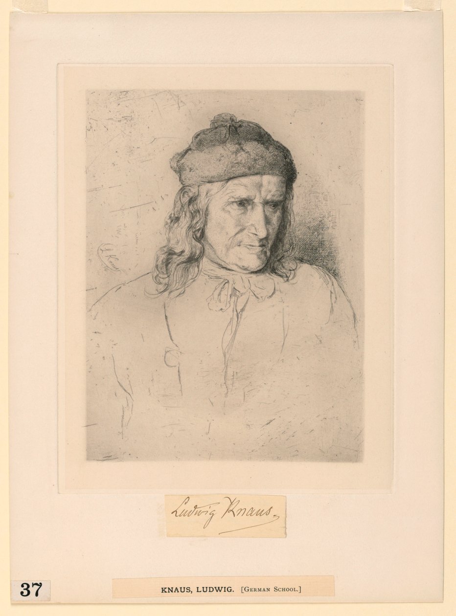 Kürk şapkalı adam by Ludwig Knaus