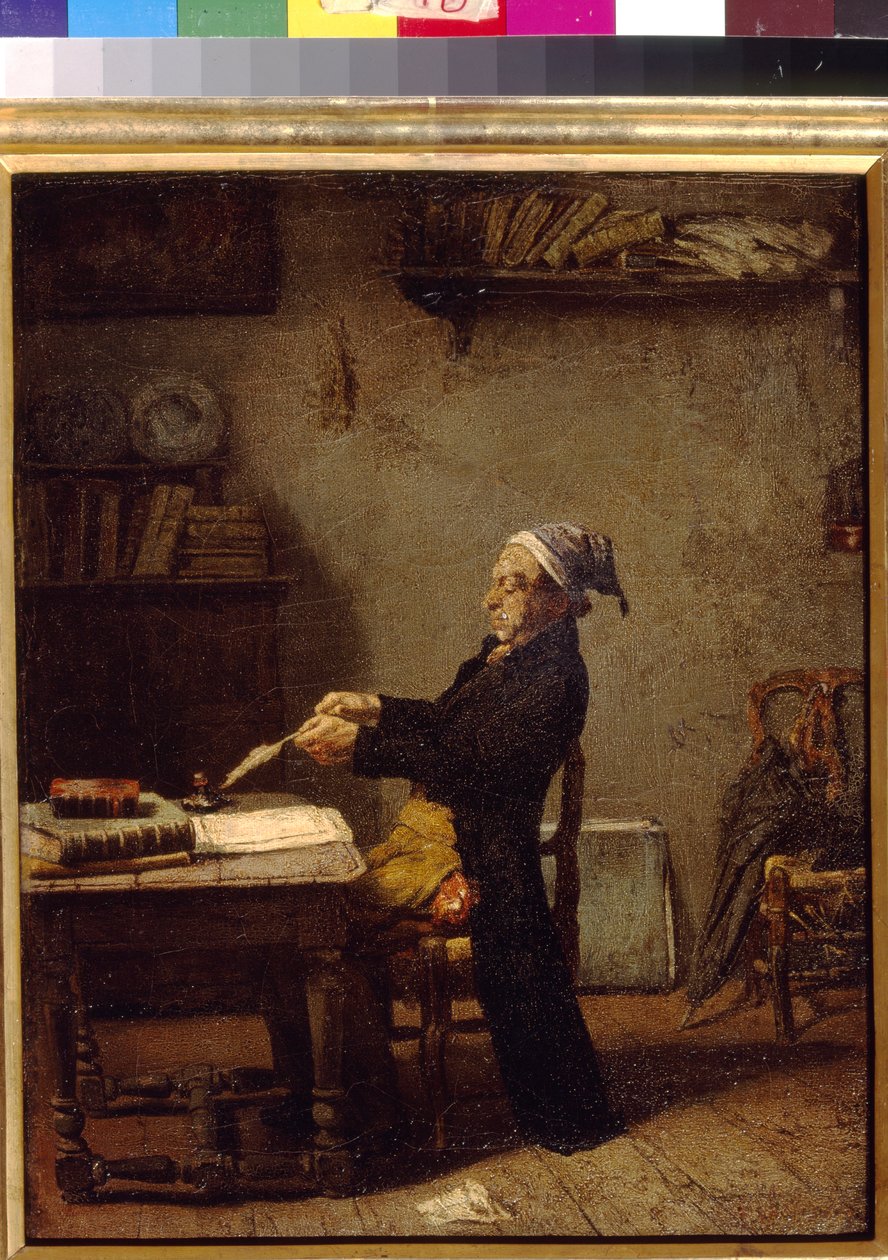 Bilim adamı iş başında, Knaus, Ludwig (1829-1910). Ahşap üzerine yağ. Devlet A. Puşkin Güzel Sanatlar Müzesi, Moskova by Ludwig Knaus