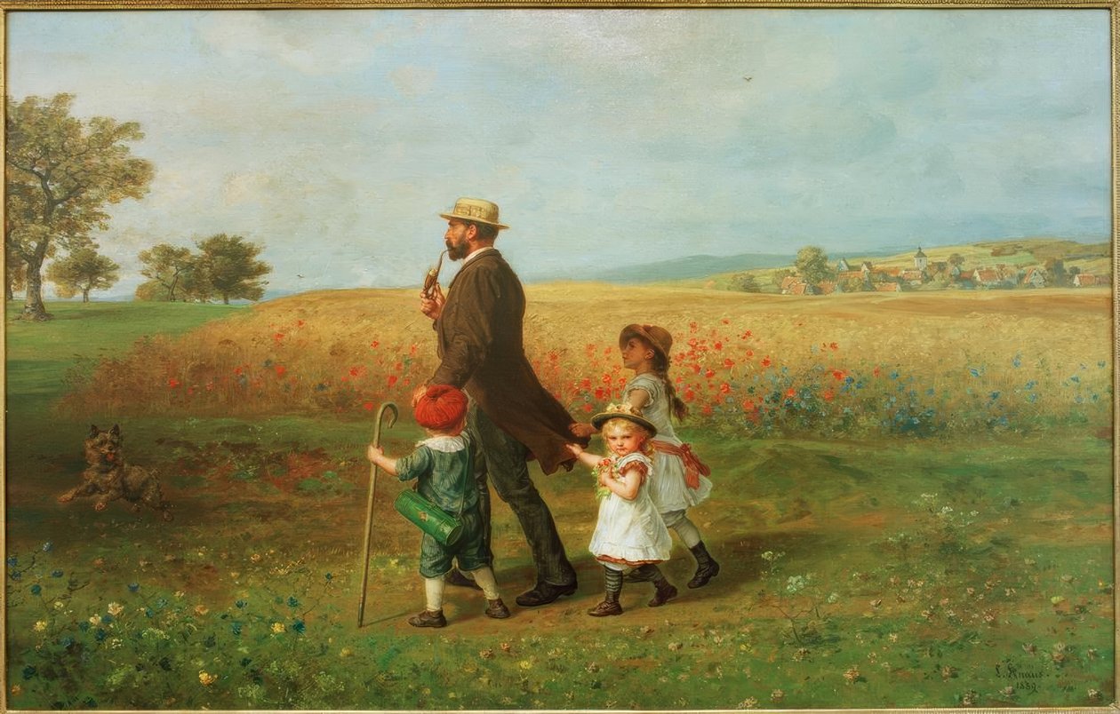 Pazar yürüyüşü by Ludwig Knaus