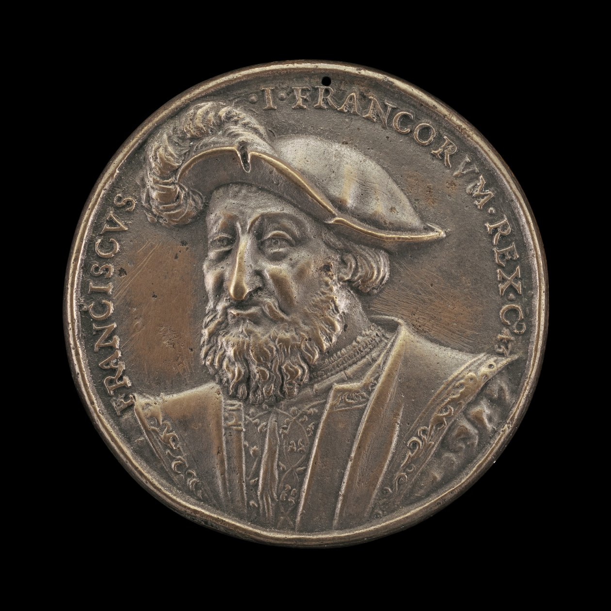 François I, 1494-1547, Fransa Kralı 1515 [ön yüz], 1537. by Ludwig Neufahrer