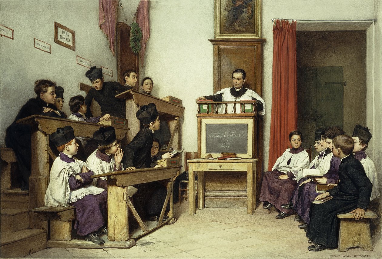 Latin Sınıfı, 1869 by Ludwig Passini