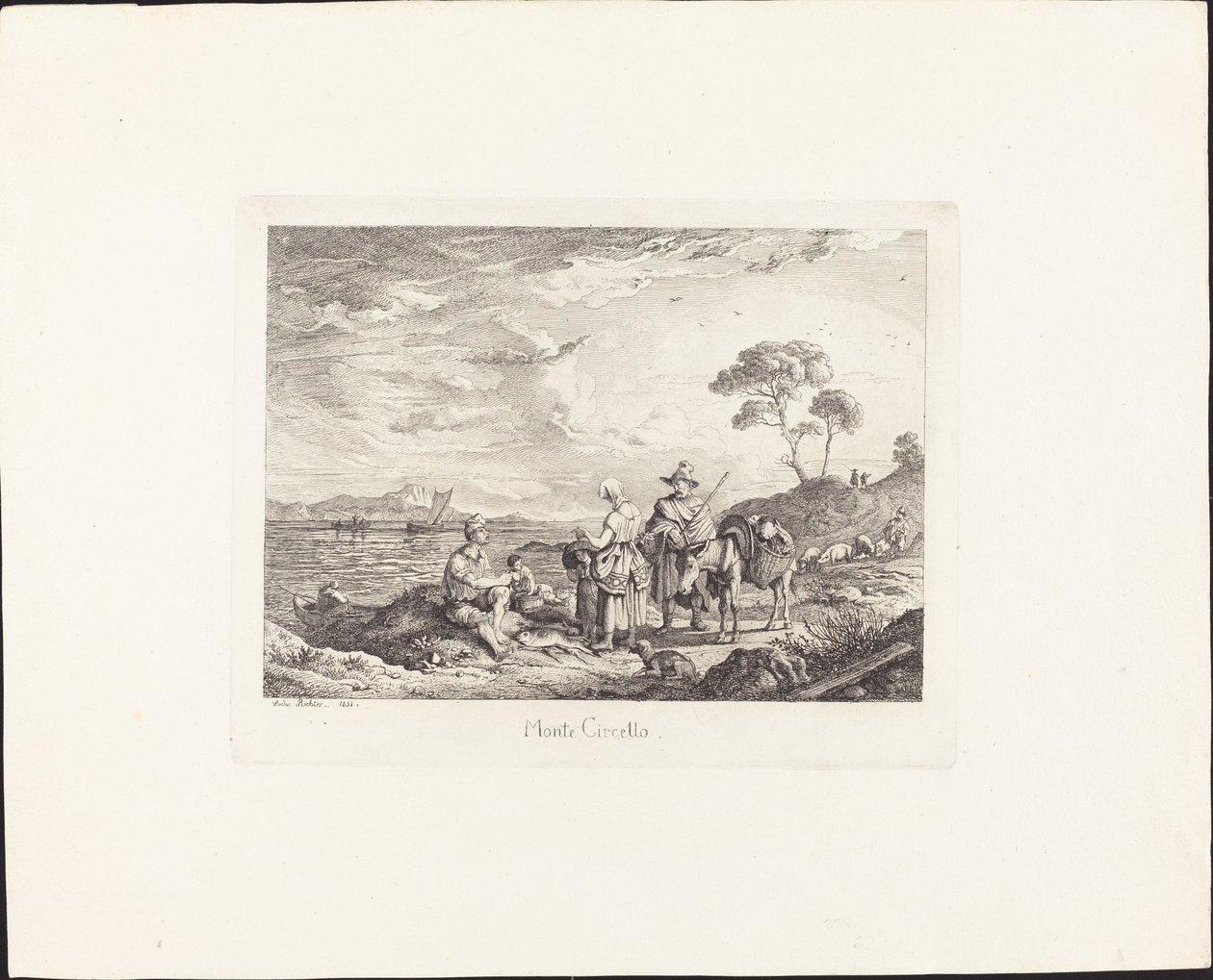 Circello Dağı by Ludwig Richter
