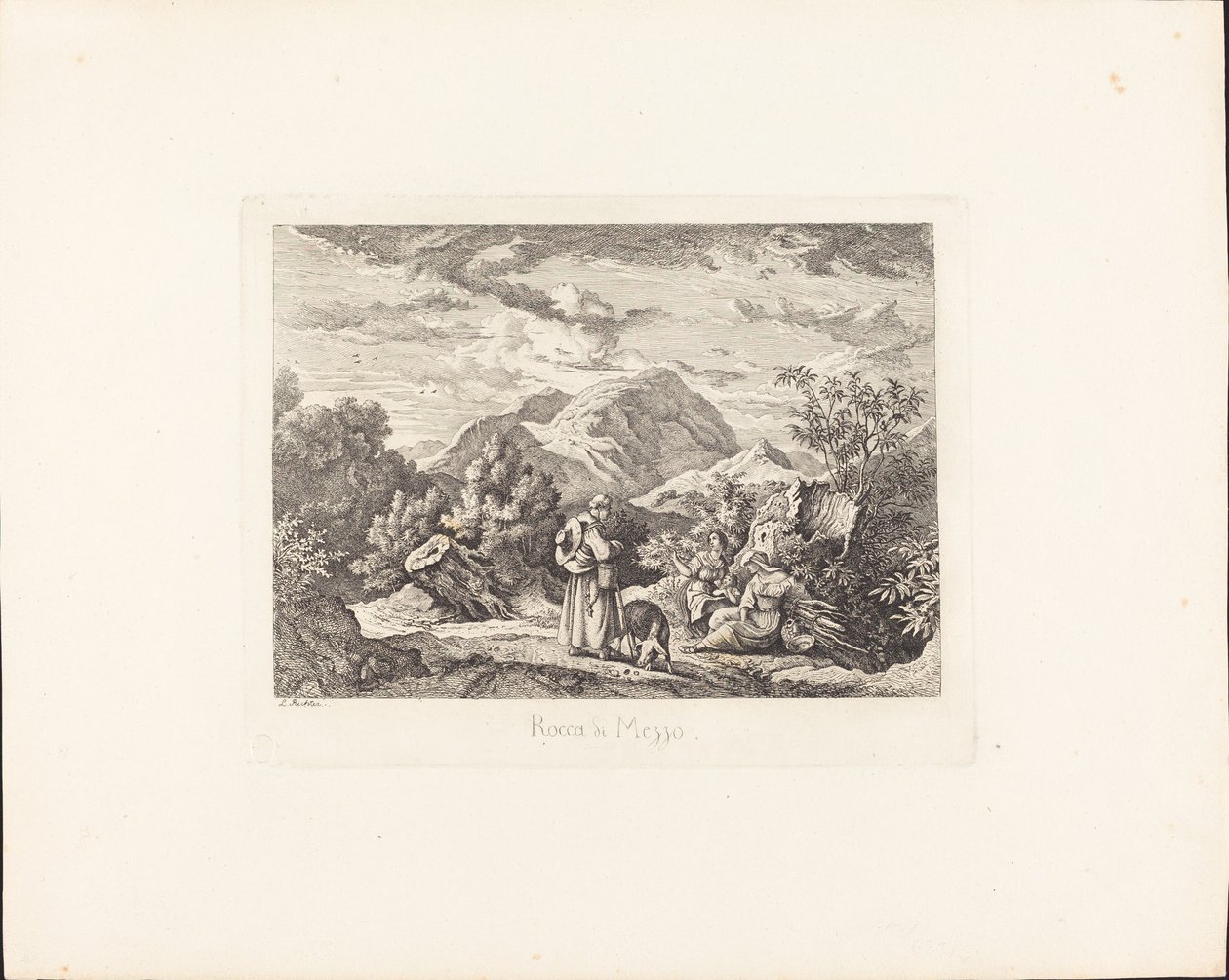 rocca di mezzo by Ludwig Richter