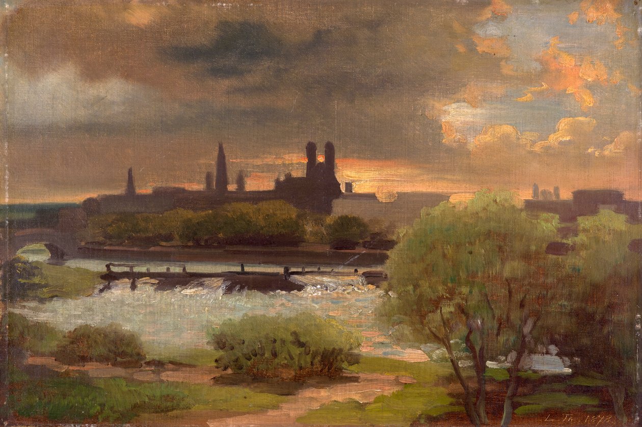 Münih manzarası by Ludwig Thiersch