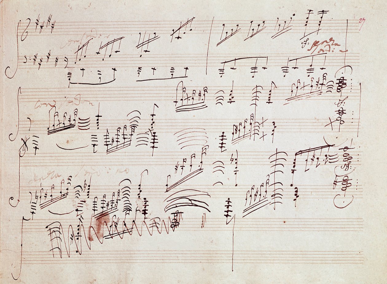 Alman besteci Ludwig van Beethoven (1770-1827) tarafından 1801