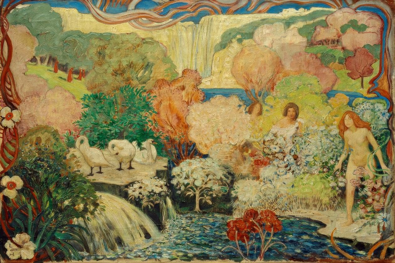 çiçek büyüsü by Ludwig von Hofmann