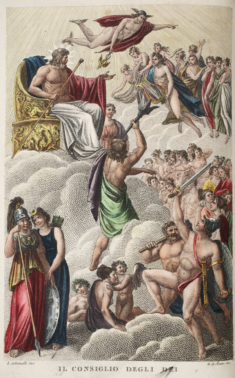 Tanrıların Konseyi veya Il Consiglio Degli Dei, Kitap I, Ovid