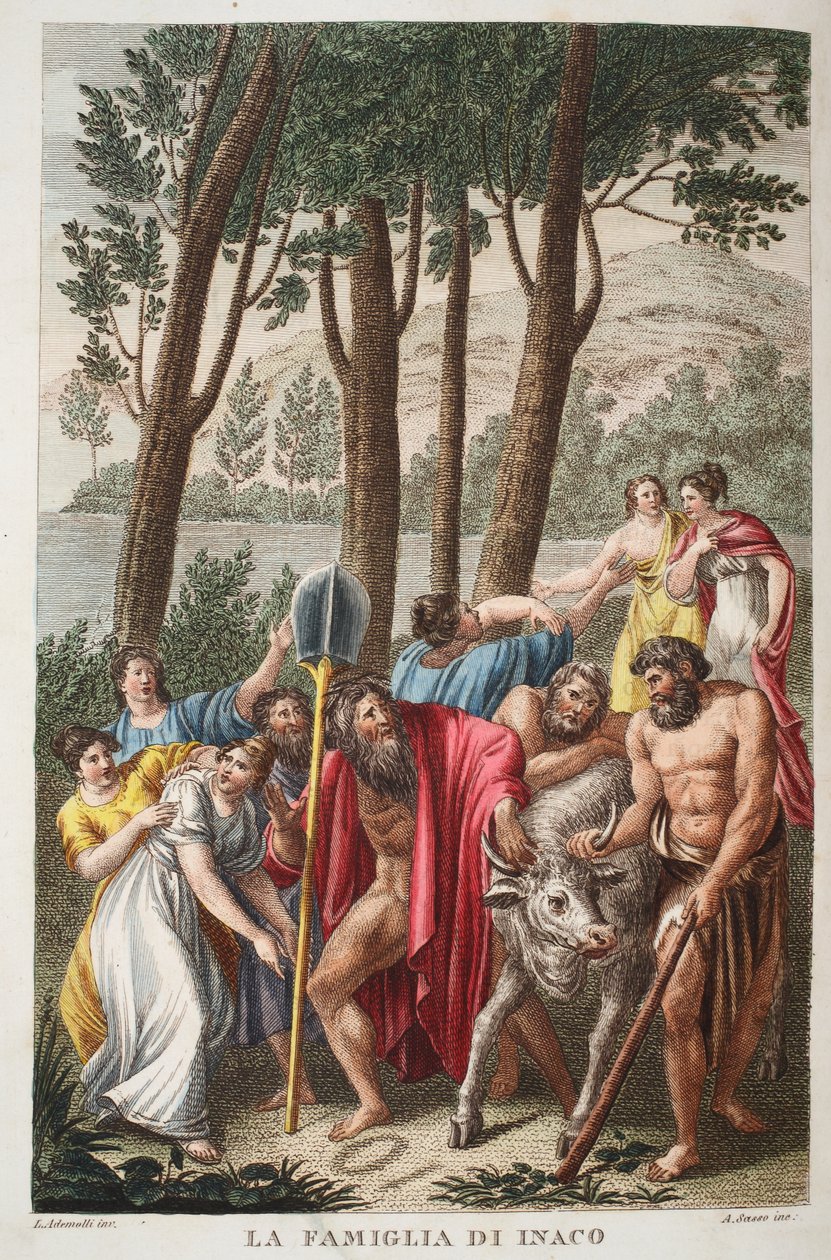 Inachus yaslı veya La Famiglia di Inaco, Kitap I, Ovid