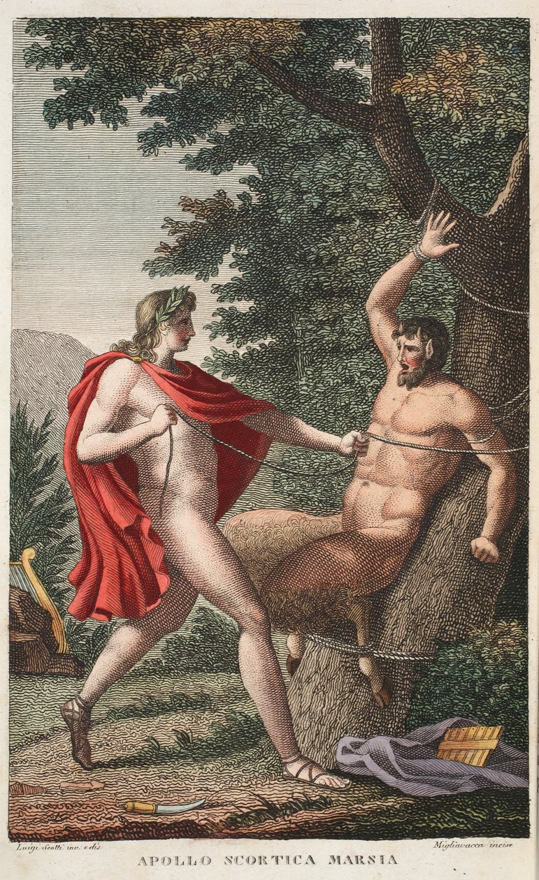 Marsyas, Apollo veya Apollo Scortica Marsia, Kitap VI, Ovid