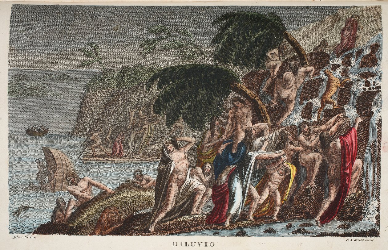Tufan veya Diluvio, Kitap I, Ovid