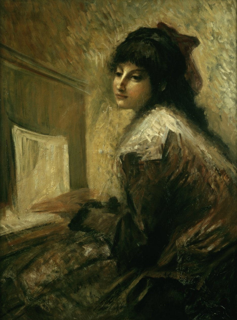 Piyanodaki Kız by Luigi Conconi