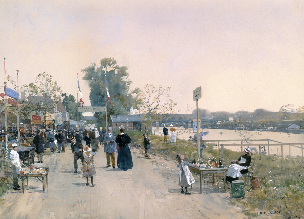 bir köy şenliği by Luigi Loir