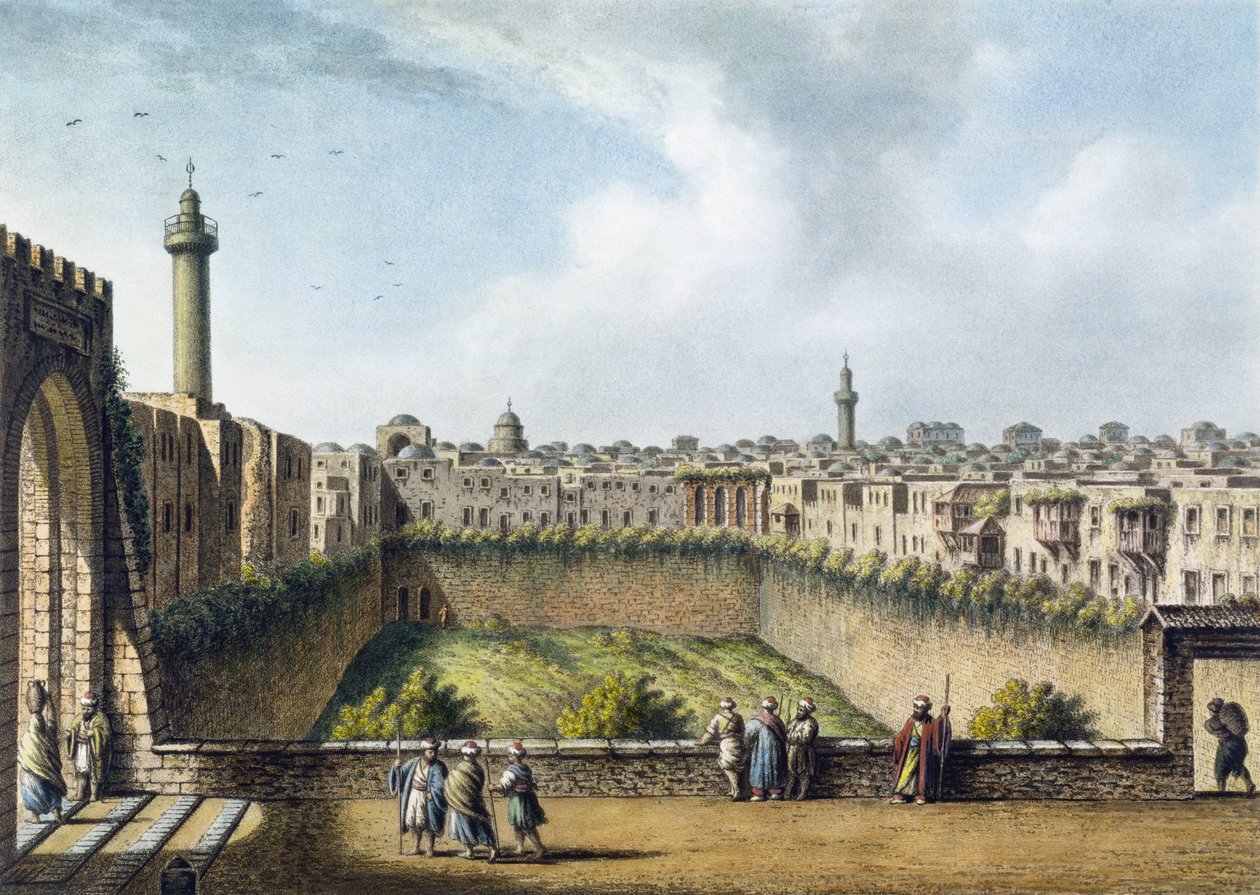 Bethesda Havuzu, Kudüs, pub. William Watts tarafından, 1801 by Luigi Mayer