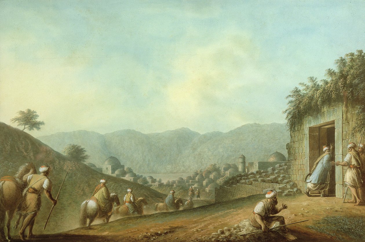 Ölü Deniz Manzaralı Betania Köyü by Luigi Mayer