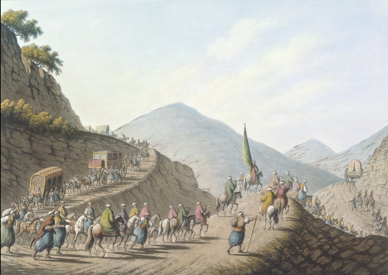 Balkan Dağı, levha 2, meyhane. William Watts tarafından by Luigi (after) Mayer