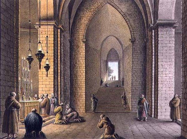 Meryem Ana Mezarı, Kudüs, pub. William Watts tarafından by Luigi (after) Mayer