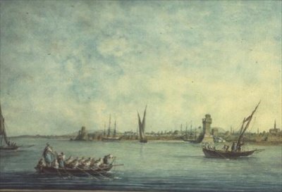 Denizden Rodos Görünümü by Luigi (after) Mayer