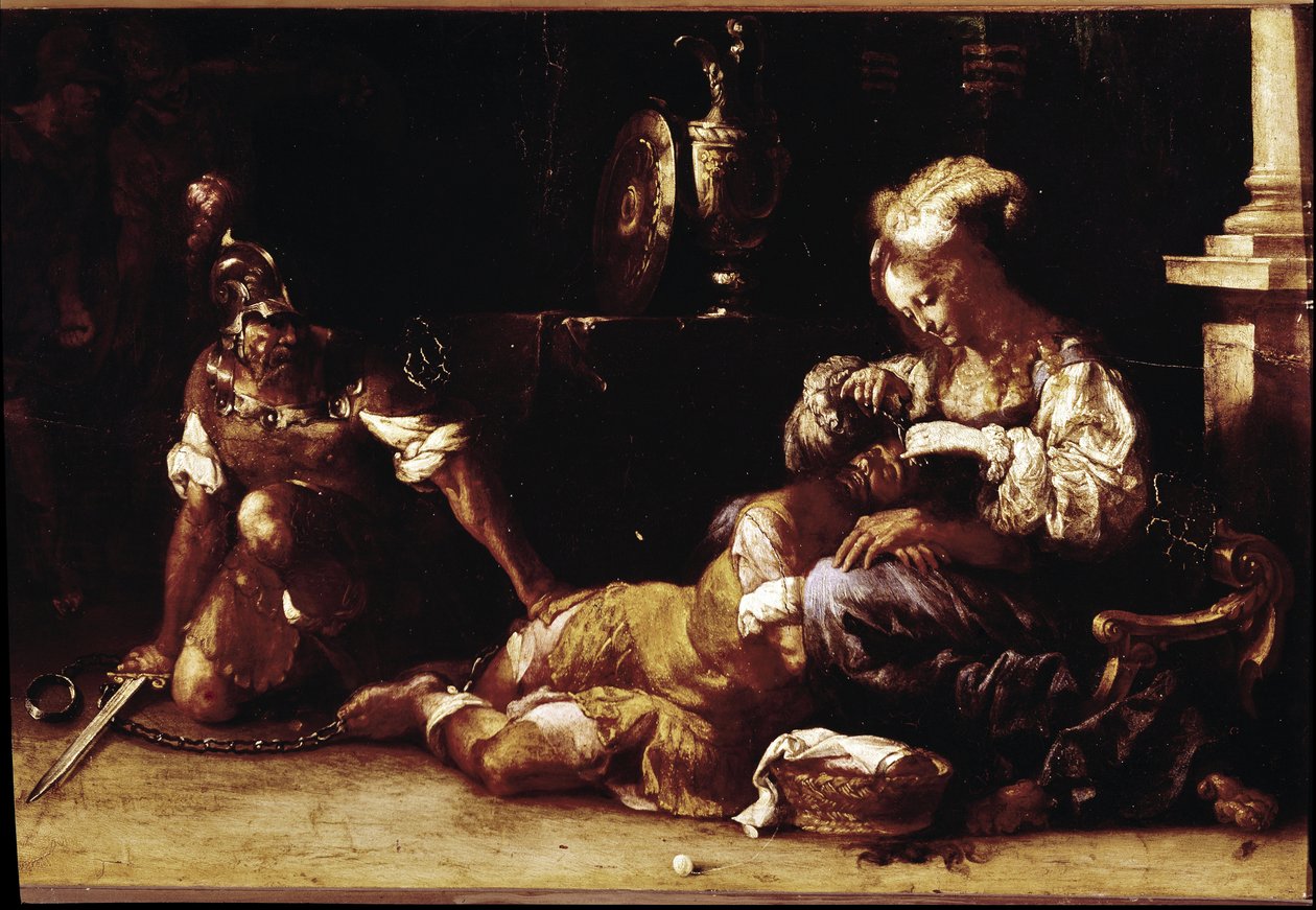 Samson ve Delilah (tuval üzerine yağlı boya, c.1650) by Luigi Miradori