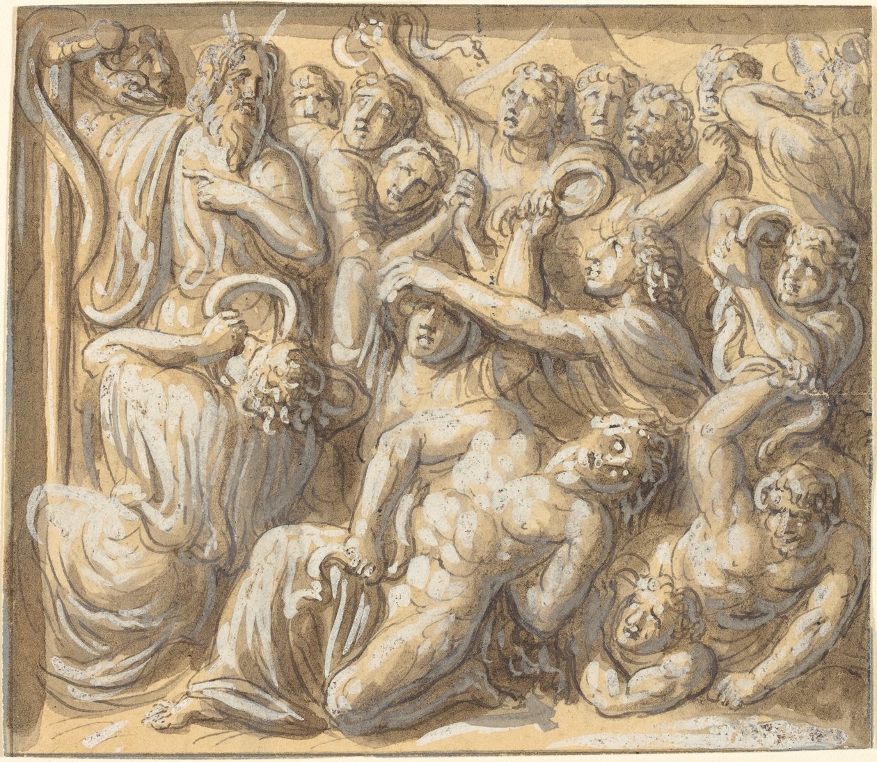 Musa ve Brazen Yılan by Luigi Ademollo