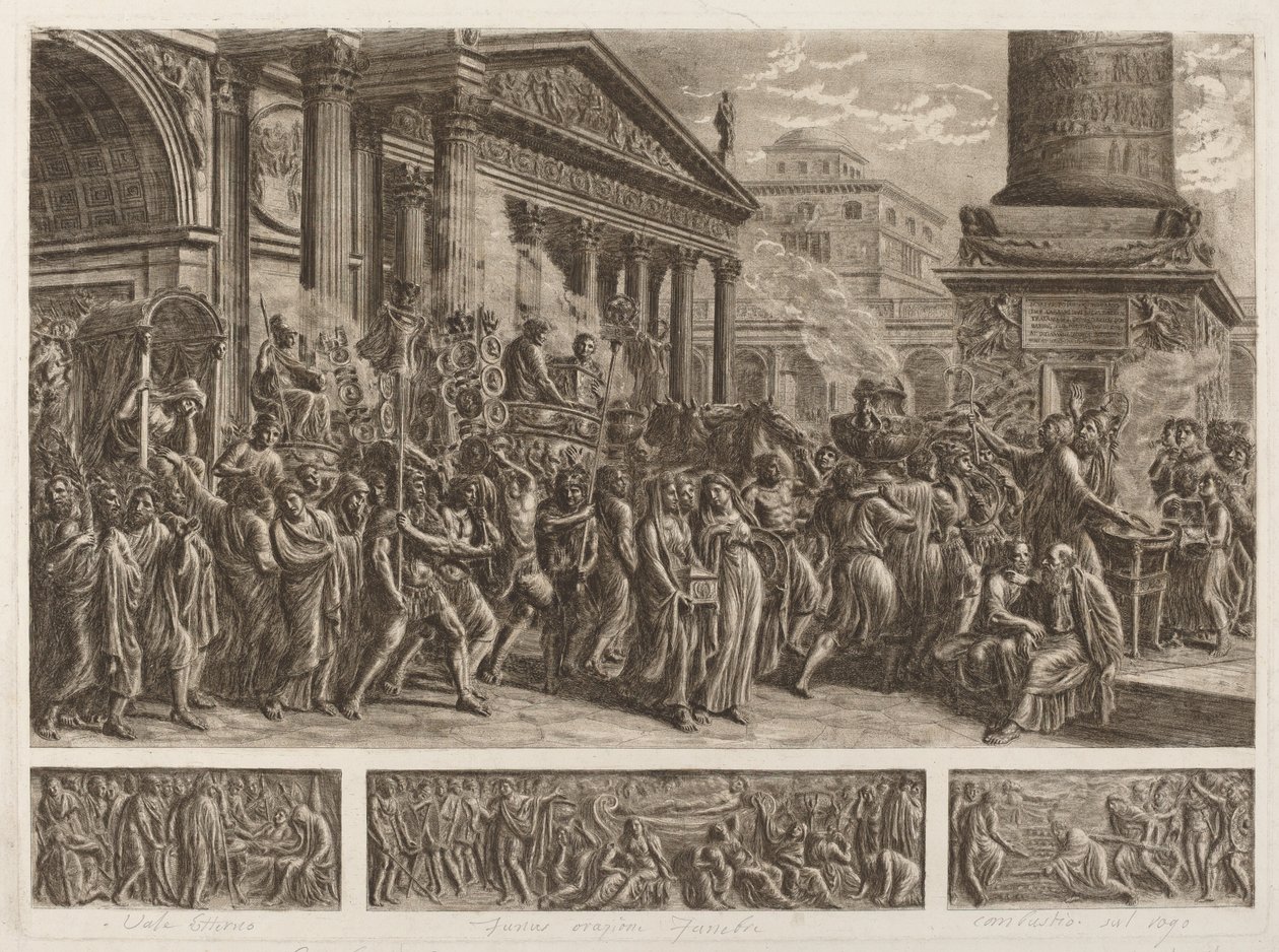 Bir Zafer Alayında Taşınan Trajan