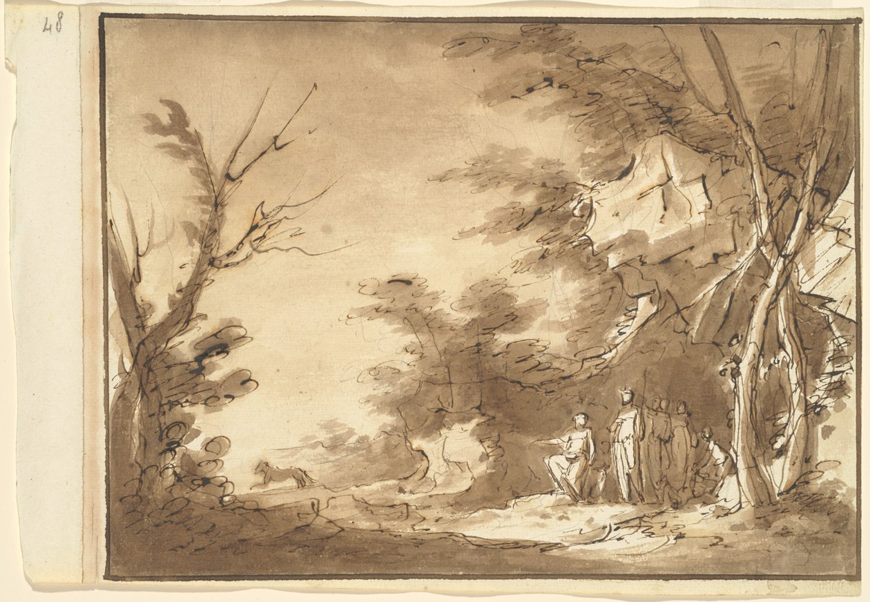 Bir Manzarada Diana ve Arkadaşları by Luigi Brenta