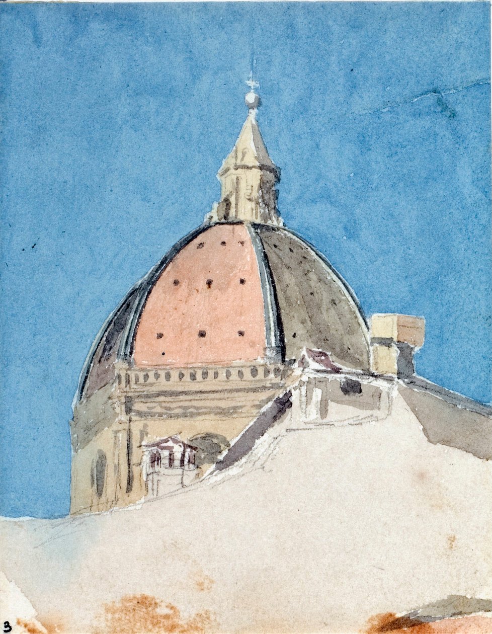 Kilise Santa Maria del Fiore kubbesi, Floransa (Suluboya by Luigi Garibbo