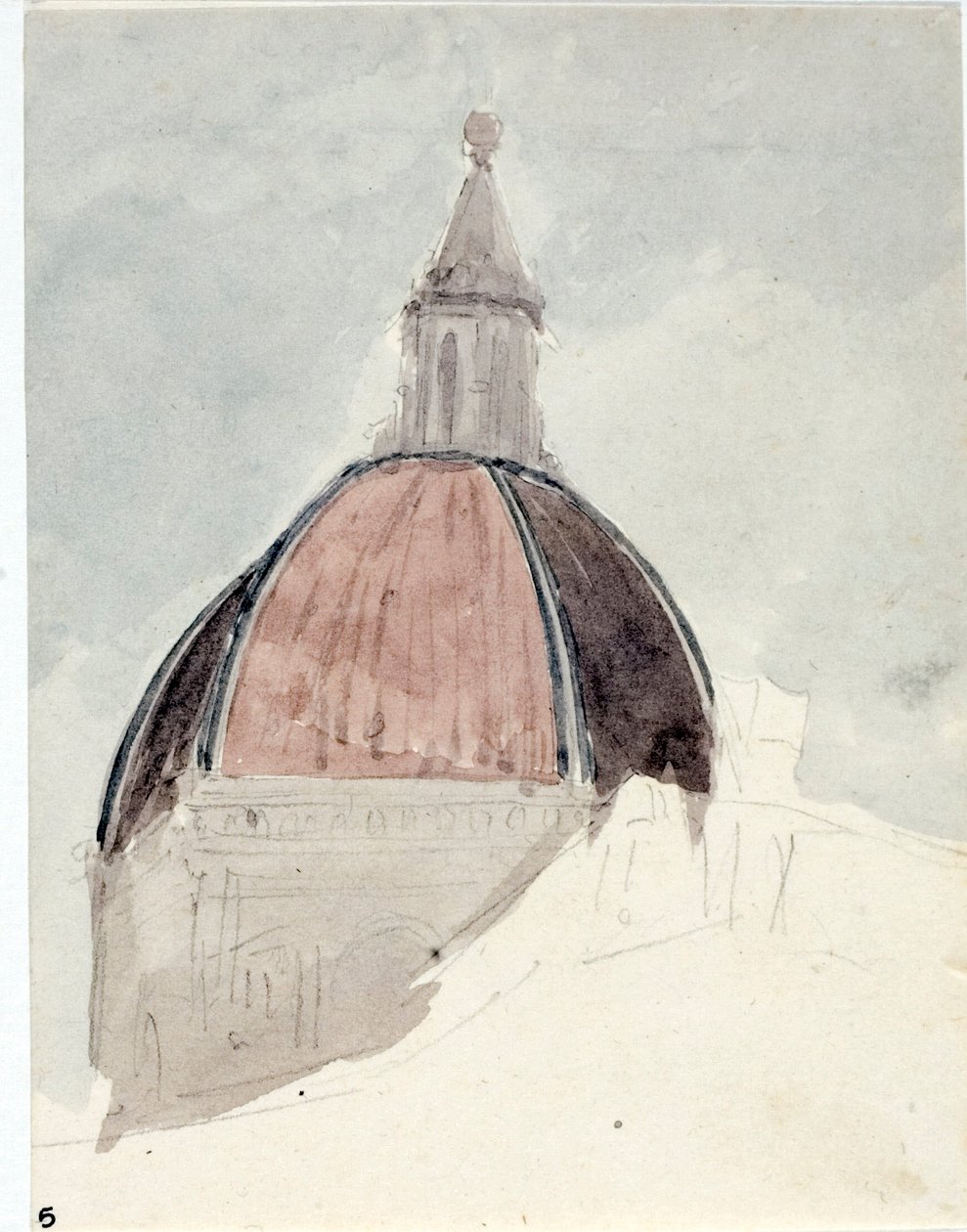 Kilise Santa Maria del Fiore kubbesi, Floransa (Suluboya by Luigi Garibbo