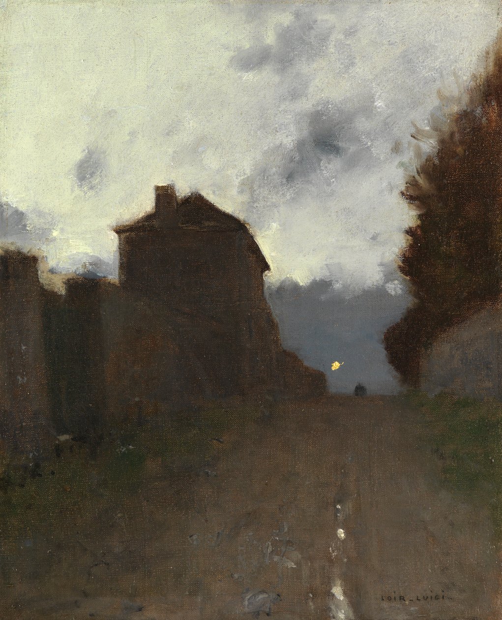 Alacakaranlıkta Montmartre by Luigi Loir