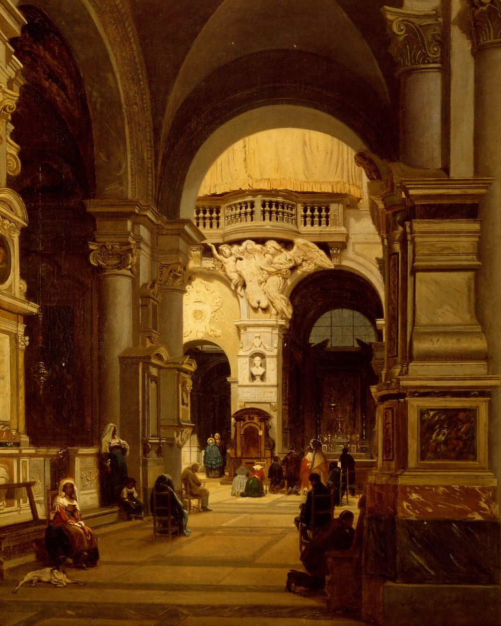 Roma#39;daki Santa Maria del Popolo Kilisesi, Luigi Marchesi (1825-1862) by Luigi Marchesi