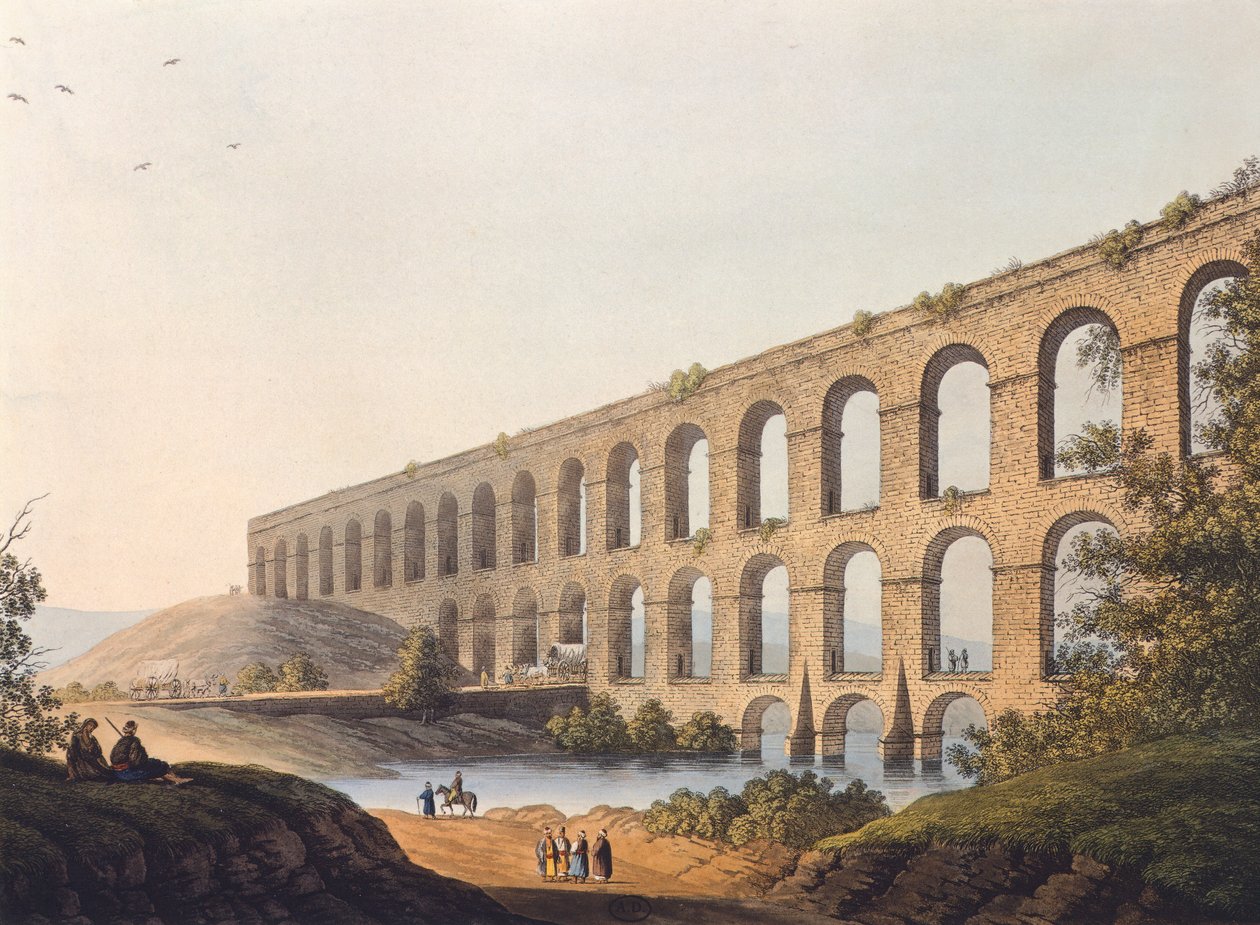 Luigi Mayer tarafından Belgrad yakınlarındaki su kemeri by Luigi Mayer