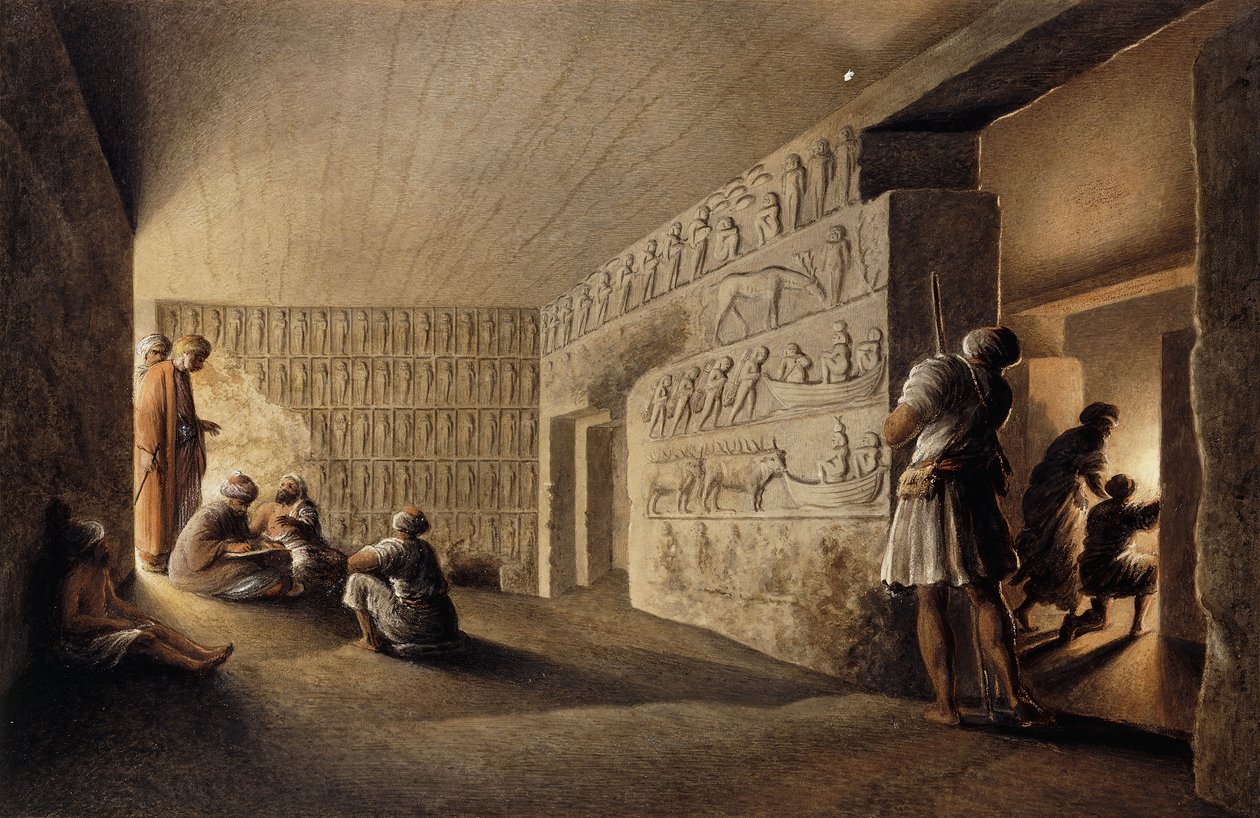 Mısır Mezarlarındaki Figürler, by Luigi Mayer