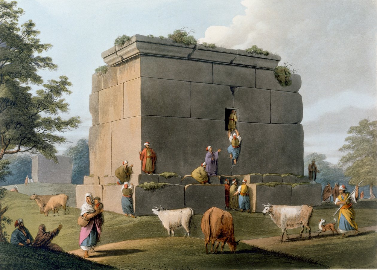 William Watts (1752-1851), 1806 tarafından oyulmuş Trablus ve Tortosa arasındaki anıt by Luigi Mayer
