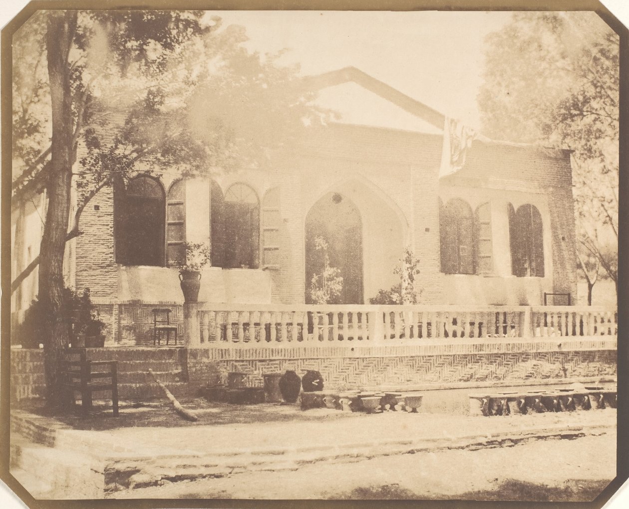 Zerghiandeh. Rus Bakanın Kır Evi, Tahran, 1858. by Luigi Pesce