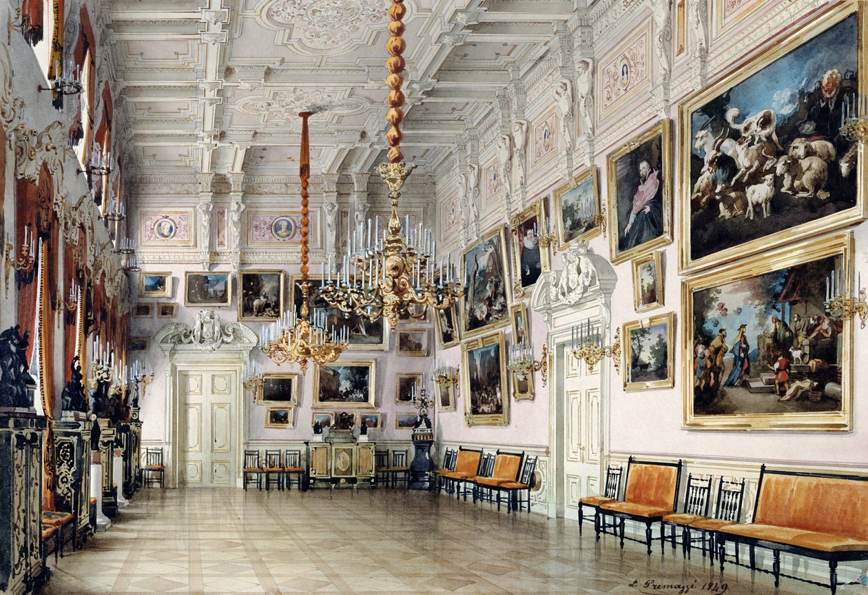 The Dance hall in at Count Bezborodko