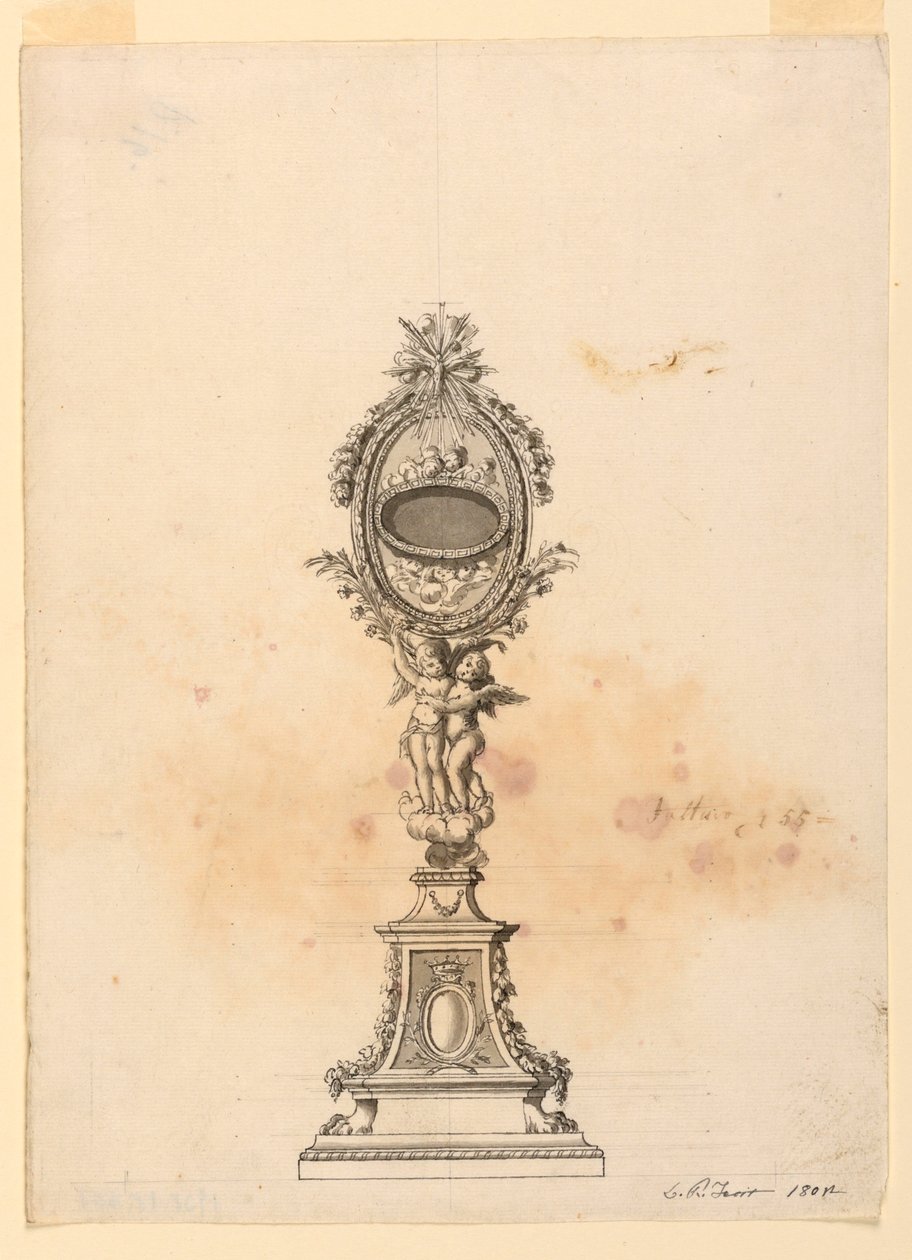 Bir Reliquary için Tasarım by Luigi Righetti