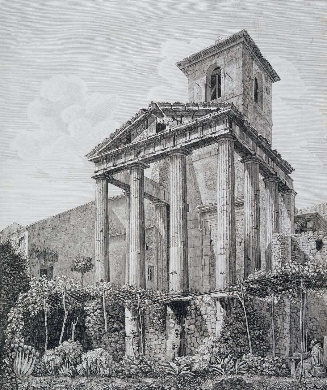 ಟೆಂಪಲ್ ಆಫ್ ಹರ್ಕ್ಯುಲಸ್ ಅಟ್ ಕೋರಾ, 1824-26ರಲ್ಲಿ ಪ್ರಕಟವಾದ 