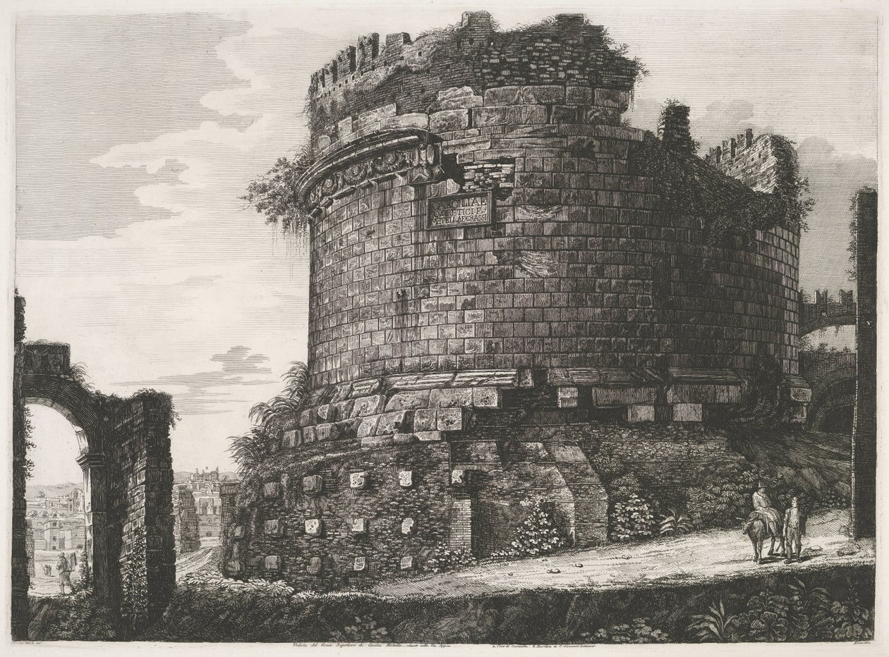 Tombe van Caecilia Metella te Roma Via Appia