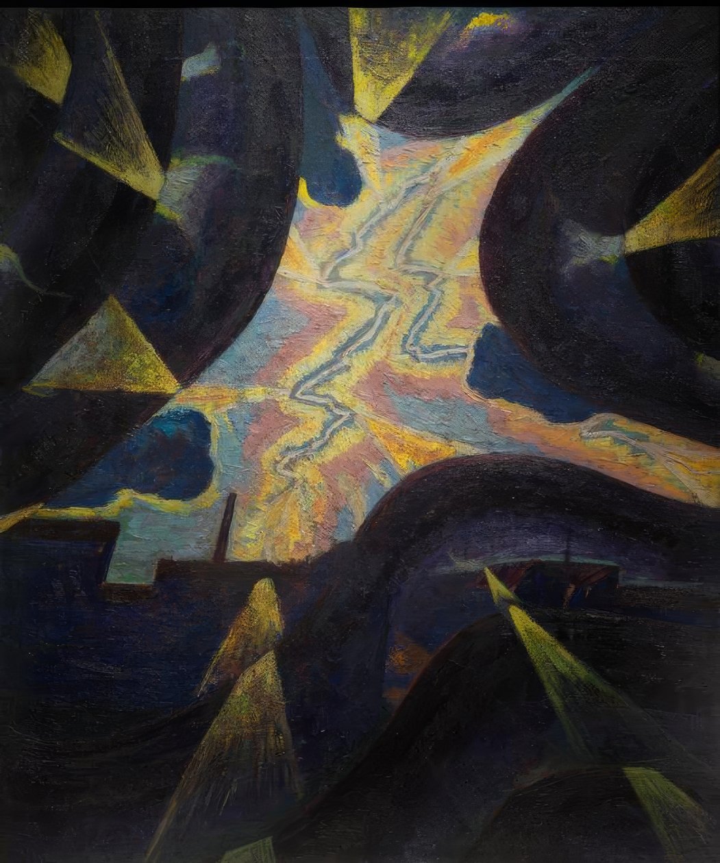 Kuvvet hatları / yıldırımın gücü by Luigi Russolo