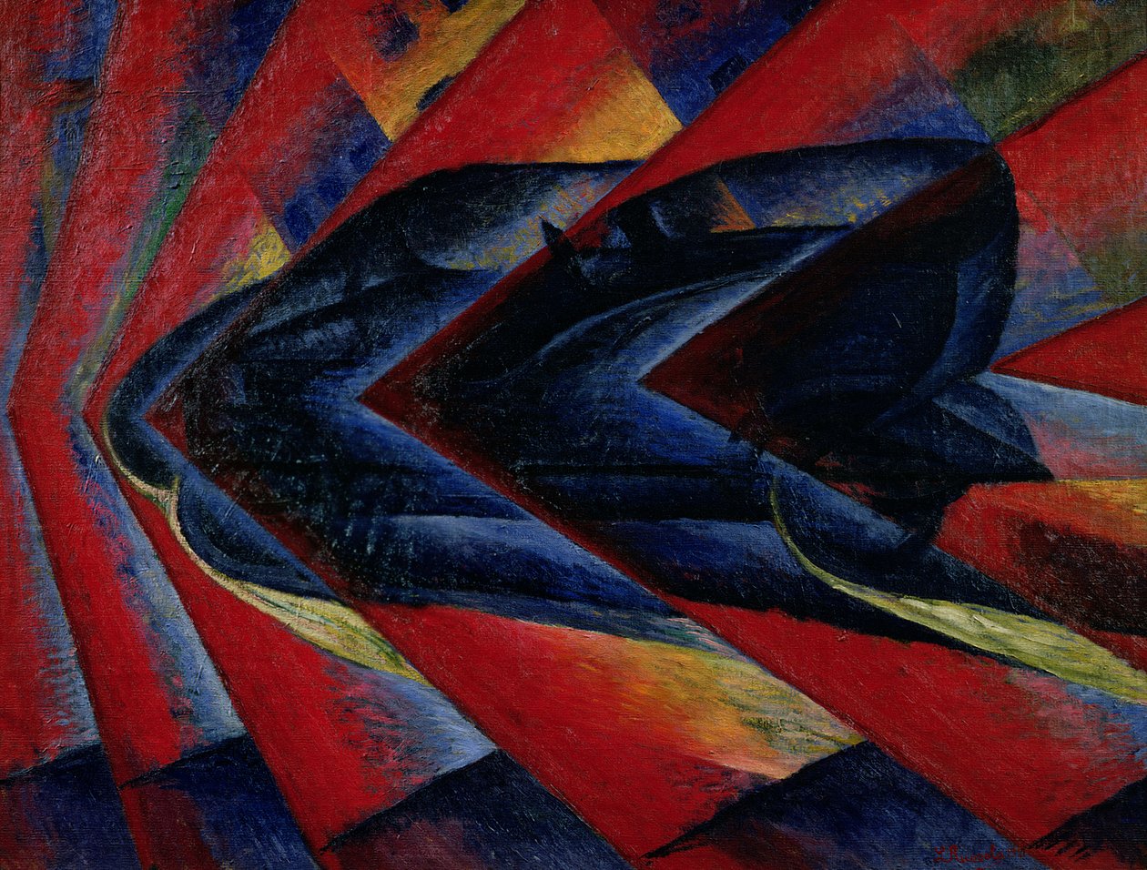 Bir Otomobilin Dinamizmi by Luigi Russolo