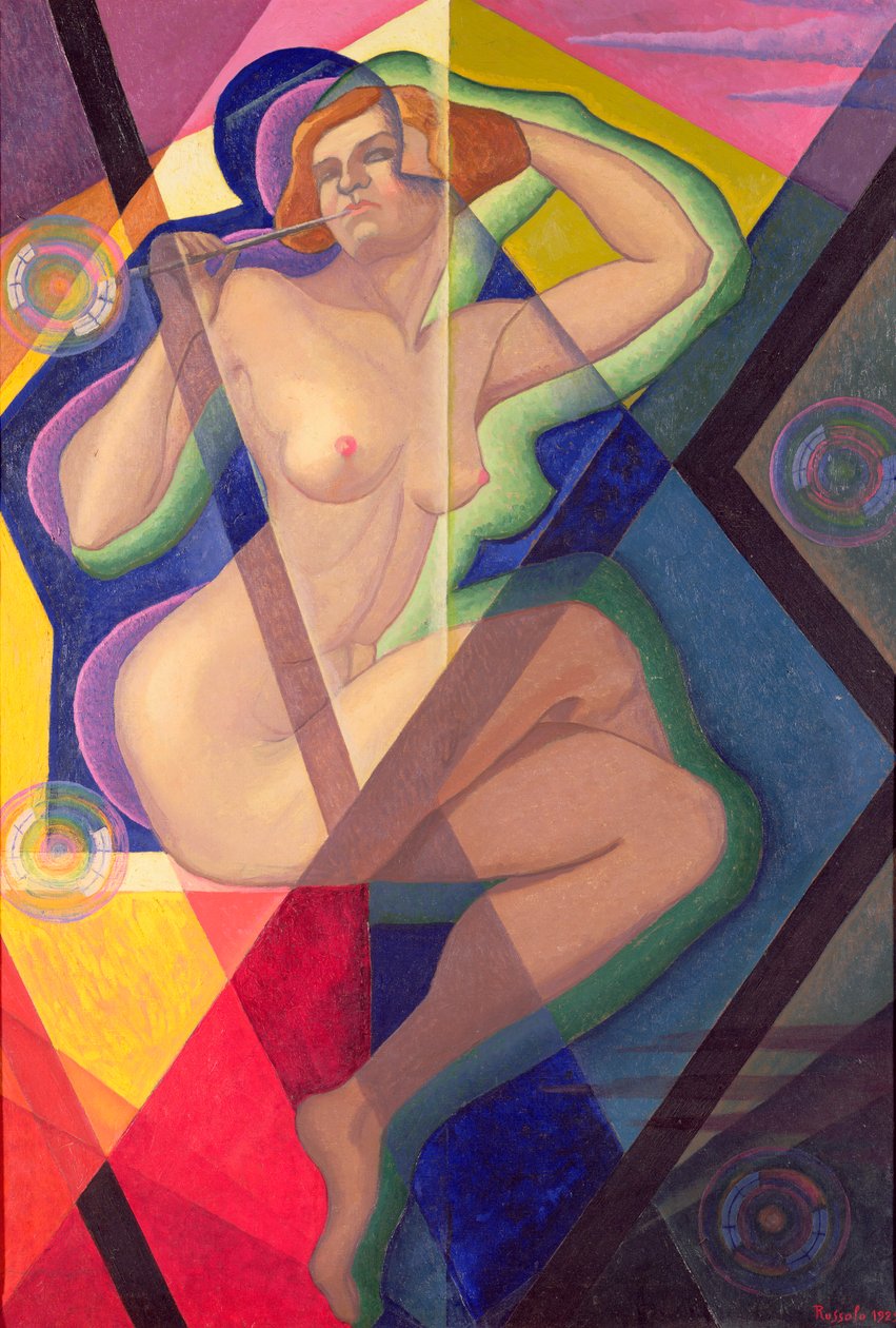 Sabun Köpüğü Olan Kadın by Luigi Russolo
