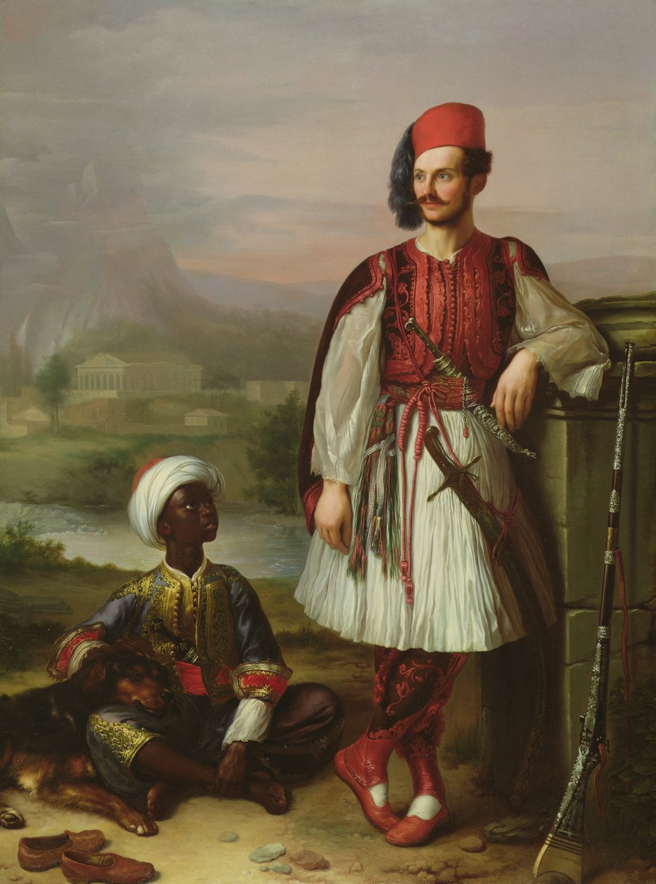 Bir Türk ve Hizmetçisi by Luigi Sabatini