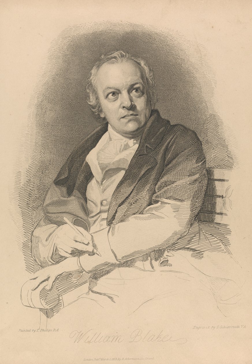 William Blake, ön parça by Luigi Schiavonetti