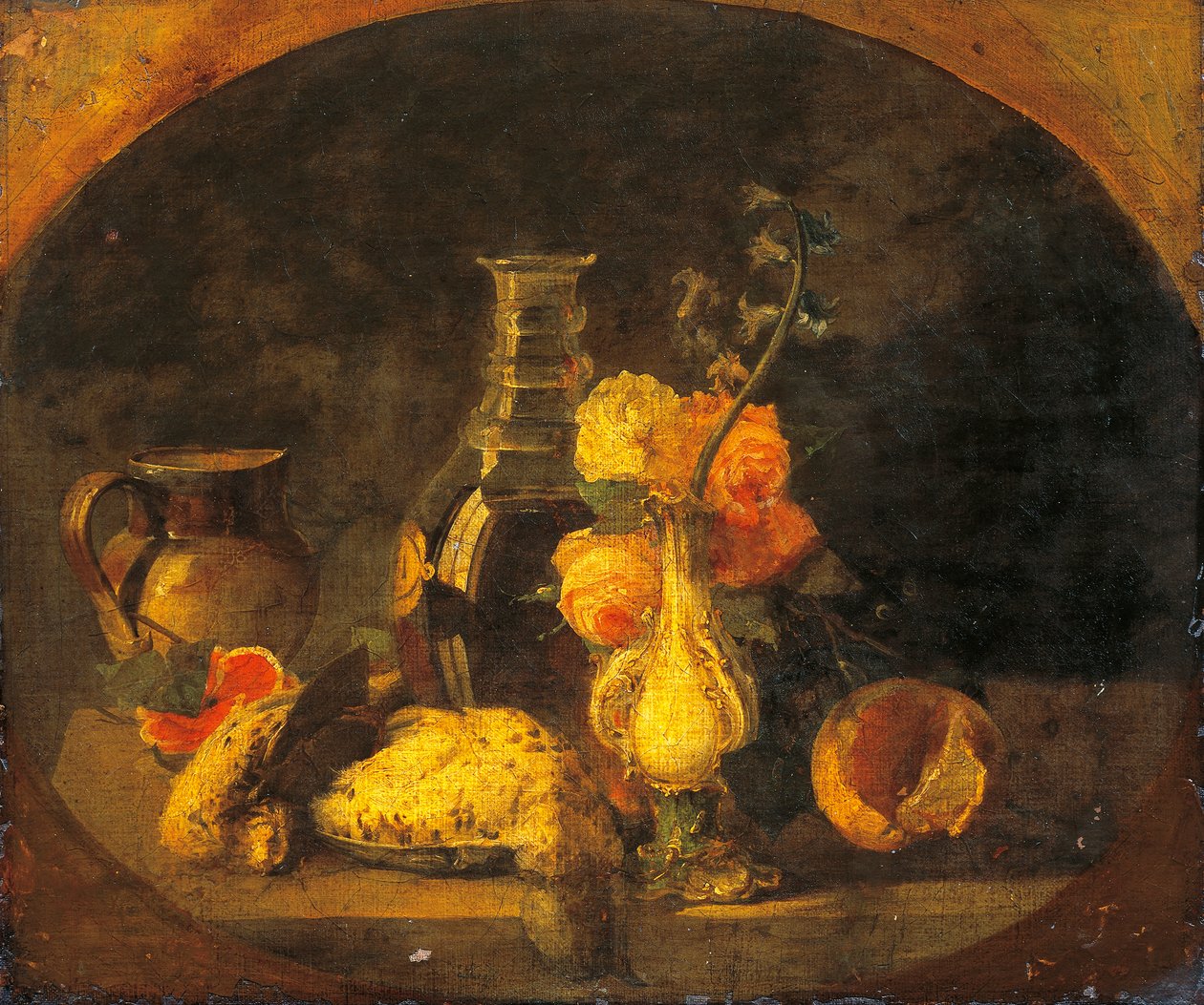 Natürmort, Luigi Scrosati (1814-1869), tuval üzerine yağlı boya, 43x50 cm by Luigi Scrosati